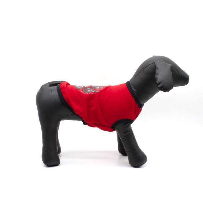 Майка червона трикотаж А19 В3 2см