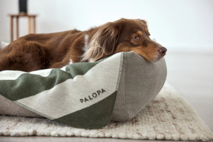 Плед для собак Palopa Ida M Stripes Рожево-оливкова смужка