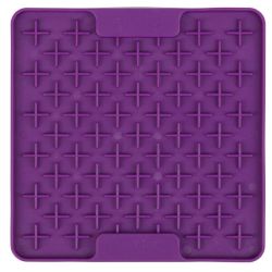 Лизальний килимок антистрес для собак LickiMat Mini Buddy Purple, м'яка основа