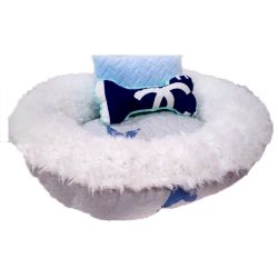 Лежанка для тварин Кораблик 60  50 см Stars grey 