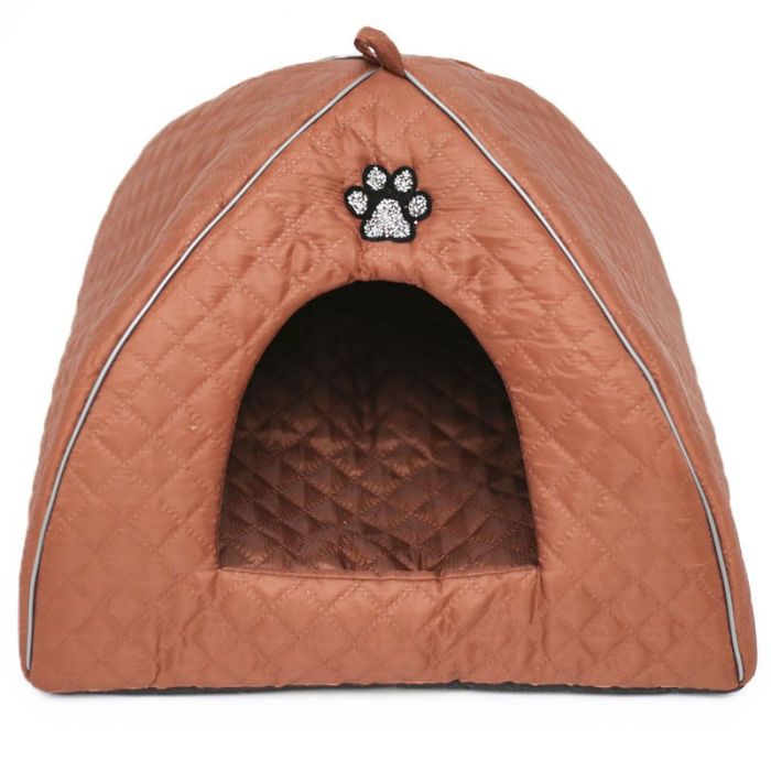Будиночок для тварин Юрта 0 паянка з ребрами жорсткості 323535 см Коричневий