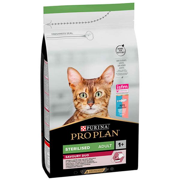 Pro Plan Sterilised Cod  Trout корм для стерилізованих котів з тріскою та форелью 3 кг