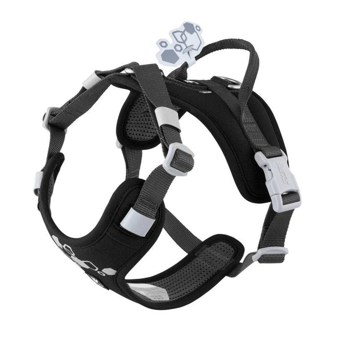 Шлейка пом'якшена для собак Hurtta Weekend Warrior Harness II ECO Чорний 55-70