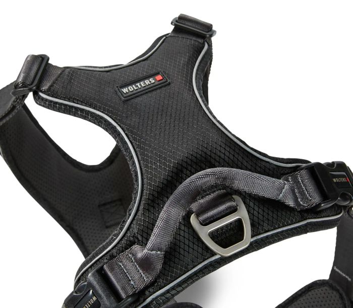 Шлейка для собак пом'якшена з ручкою Wolters Active Pro Comfort 5 60-75 см Чорний