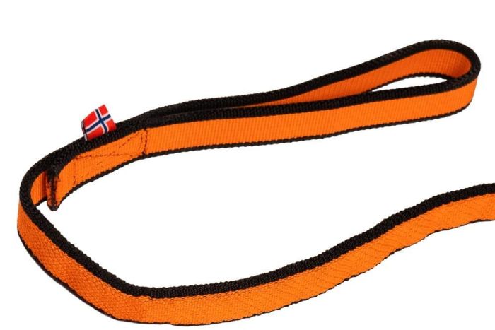 Повідець для собак Bungee leash Non-stop dogwear Чорний/Помаранчевий 2 м/23 мм