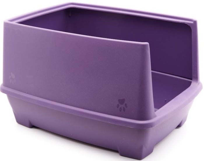 Туалет з бортом для кішок 49, 5х38х30 см RELAX Кофеный