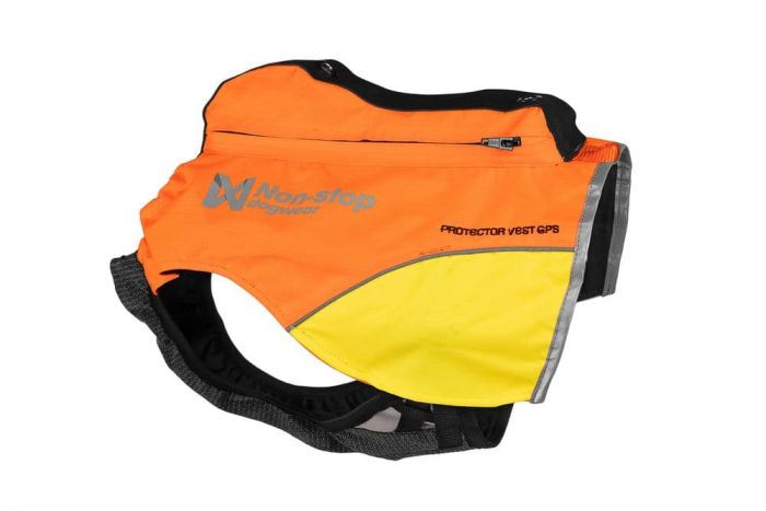 Світловідбивний жилет Protector vest GPS Non-stop dogwear Помаранчевий L