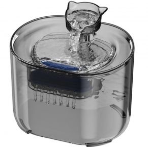 Фонтан для кішок із USB тонований Прозорий 2,2 л. 