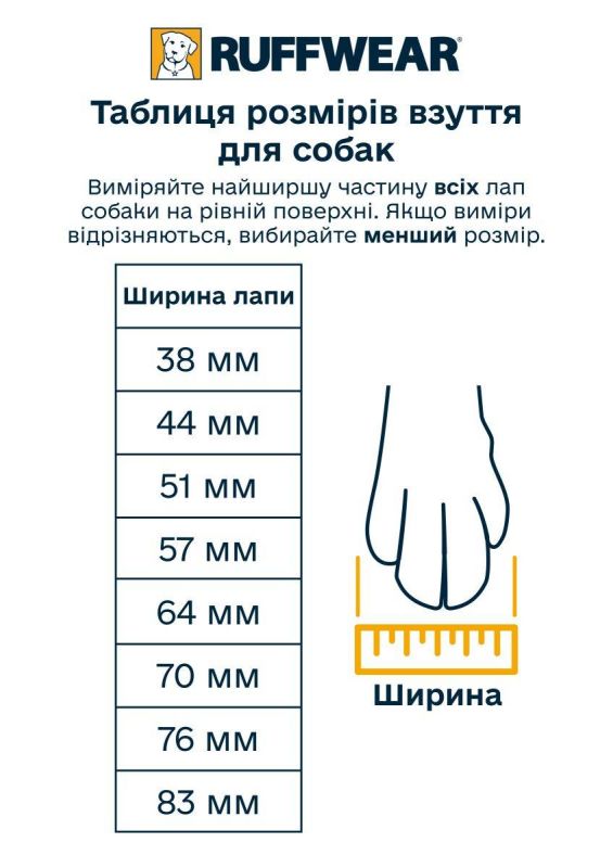 Взуття для собак Ruffwear Summit Trex™ Жовтий 76 мм