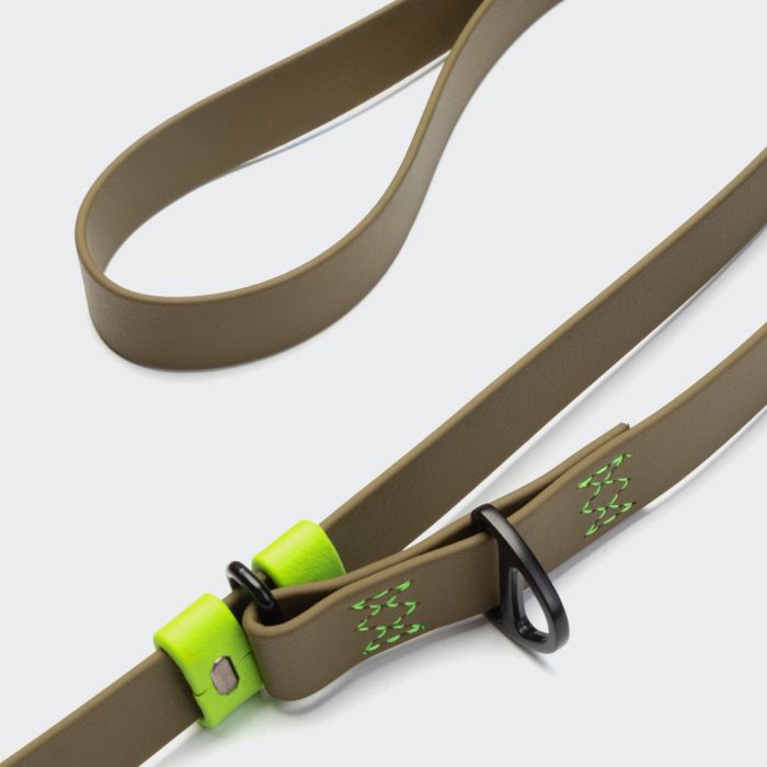 Повідець вільні руки для собак Cloud7 Hands-Free-Leash Ipanema Оливковий One Size