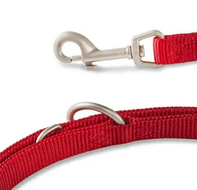 Повідець перестібка з нейлону для собак маленьких порід та котів Wolters Professional S 2 м / 10 мм Червоний