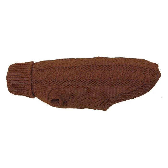 В'язаний светр для собаки Wolters Cable Knit з візерунком коси 40 см Коричневий