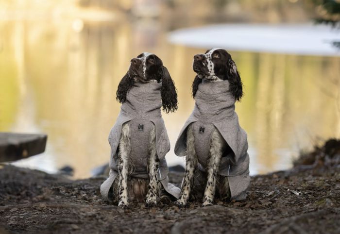 Халат-рушник для собак Drying coat Non-stop dogwear Сірий 33