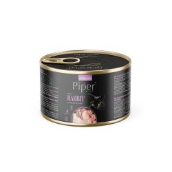 Вологий корм Dolina Noteci Piper Rabbit Sterilised для стерилізованих котів, з кроликом, 185 г