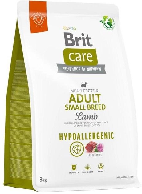 Brit Care Dog Hypoallergenic Adult Small Breed Сухий корм для собак малих порід гіпоалергенний з ягнятком 3 кг
