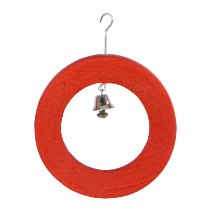 Кільце для папуг деревяне з дзвіночком, Лорі 0271 Кільце для папуг деревяне зі дзвіночком, Лорі 0271