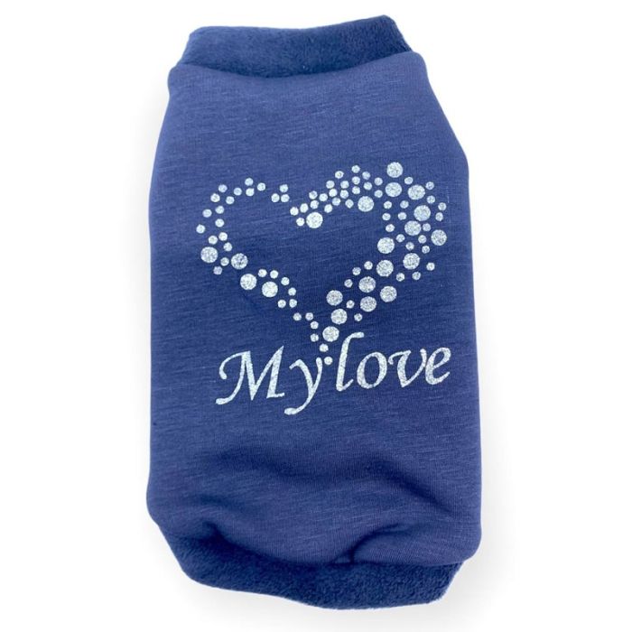 Пушок толстовка для котів трикотаж на хутрі 1 (А22  В27см)