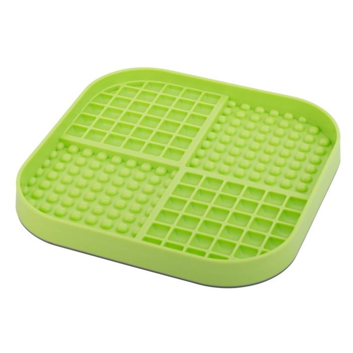 Лизальний килимок антистрес для собак LickiMat Slomo XL Green, з функцією слоуфідера
