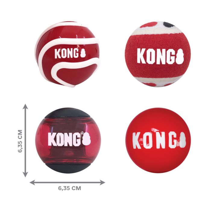 Іграшка для собак Kong Signature Balls 4 шт. M
