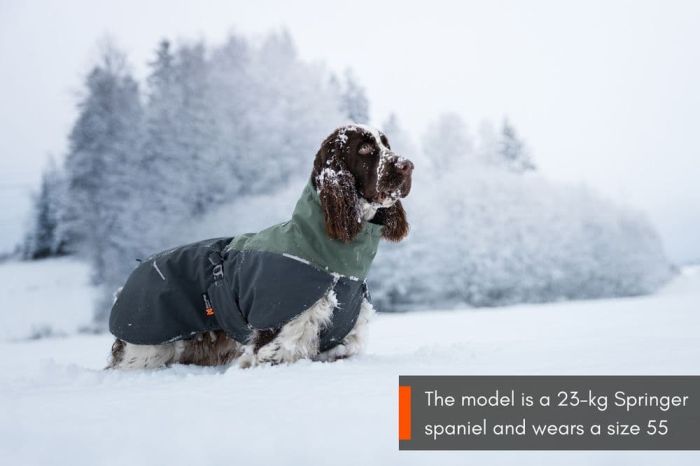 Вовняна куртка для собак Glacier wool jacket 2.0 Non-stop dogwear Зелений/Сірий 40