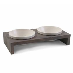 Миски на підставці Wolters Foodstation Gohan 2 x 0,2 л XS Сірий