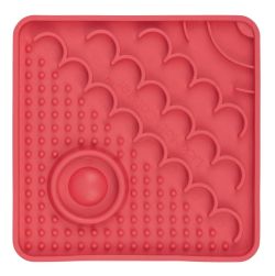 Лизальний килимок антистрес для кішок LickiMatster Pink