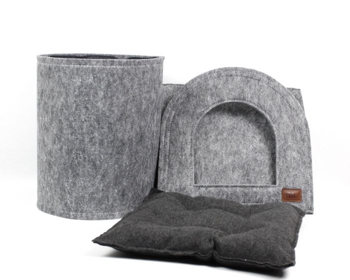 Будиночок повсть, 45х45х45 см сірий