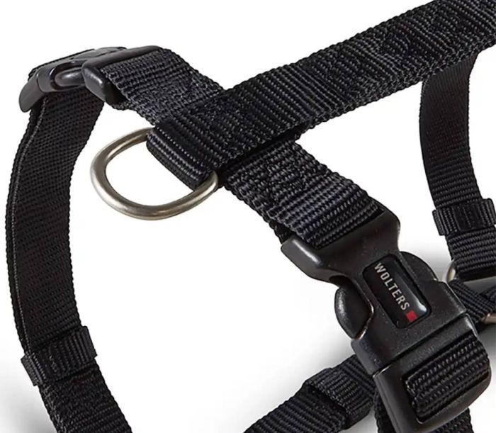 Анатомічна шлейка для собак Wolters Professional M 30-50 см / 15 мм Чорний