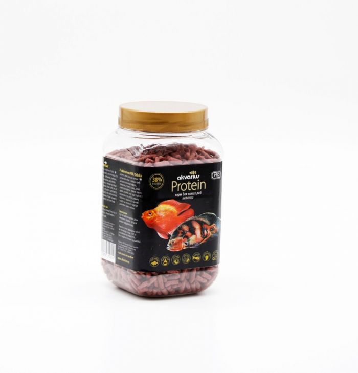Protein menu Акваріус сухий корм для великих риб (палички) 150 г