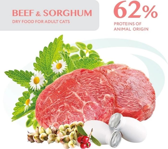 АКЦІЯ -22 Optimeal з яловичиною та сорго повнораційний сухий корм для стерилізованих кішок 10 кг 