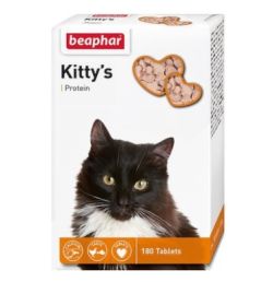 Kittys + Protein-ласощі для кішок, з протеїном 180 таблеток