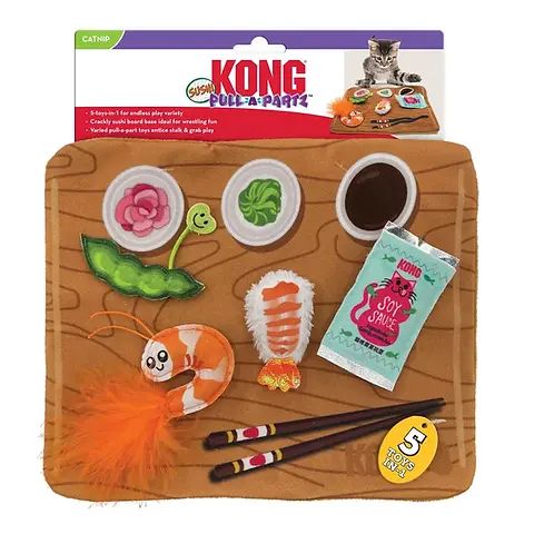 Інтерактивна іграшка для котів Kong Pull-A-Partz Sushi
