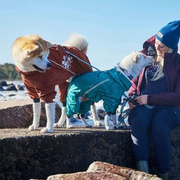 Дощовик комбінезон для собак Hurtta Mudventure Overall ECO 55M Зелений