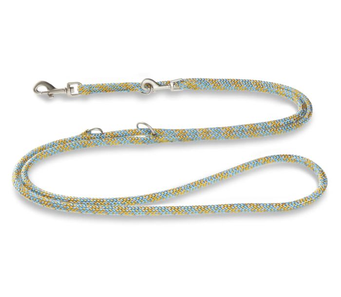 Повідець-канат для собак Wolters Everest-Rope Programme Leash extra long 3 м/9 мм Бірюзовий з жовтим