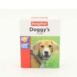 Doggys Liver-вітамінізоване ласощі з печінкою для собак Doggys + Liver Beaphar 12504-вітамінізоване ласощі для собак 75 тб