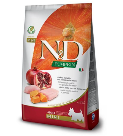 Сухий корм Farmina ND Low Grain Chicken  Pomegranate Adult Mini для дорослих собак малих порід, з куркою та гранатом, 2,5 кг   Фарміна дог сух ND Low Grain ChickenPomegranate Adult Mini 2,5кг 21984