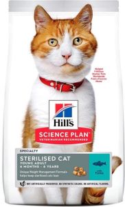 Hills Science Plan Sterilised Cat Young Adult з тунцем сухий корм для стерилізованих кішок 1.5 кг 