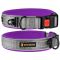 Нашийник з неопрену світловідбиваючий фіолетовий 25мм (51-59см)