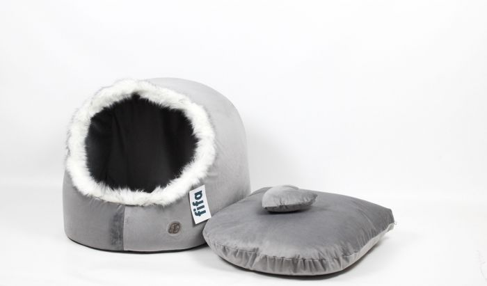 Будка  Люкс 424137 см.  Сіра 