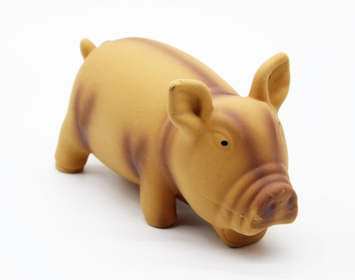 Порося латекс 15 см. Коричневий