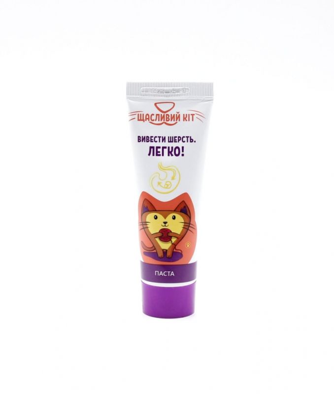 Щасливий кіт Мальт-паста для шерстевиведения 80г Фарматон 