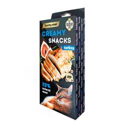 Ласощі для котів Lucky Star Пюре з мяса індички, 6х10 г 