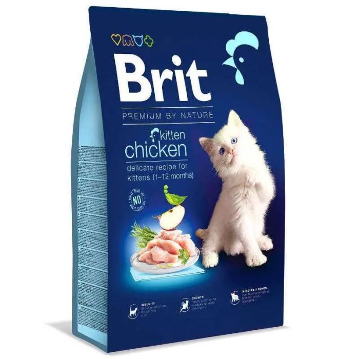 Brit Premium by Nature Cat Kitten Сухий корм для кошенят з куркою 1,5 кг