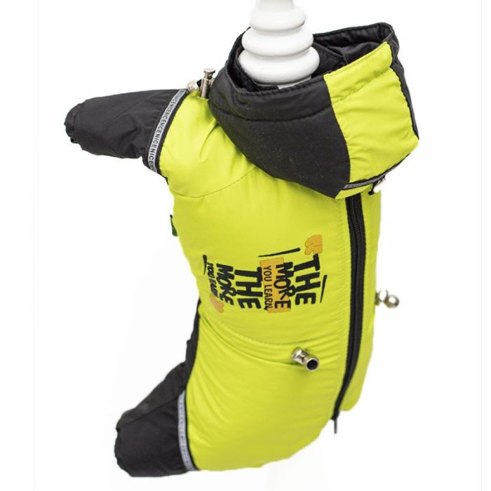 Грін комбінезон для собак хлопчиків велсофт на силіконі S2 пінчер