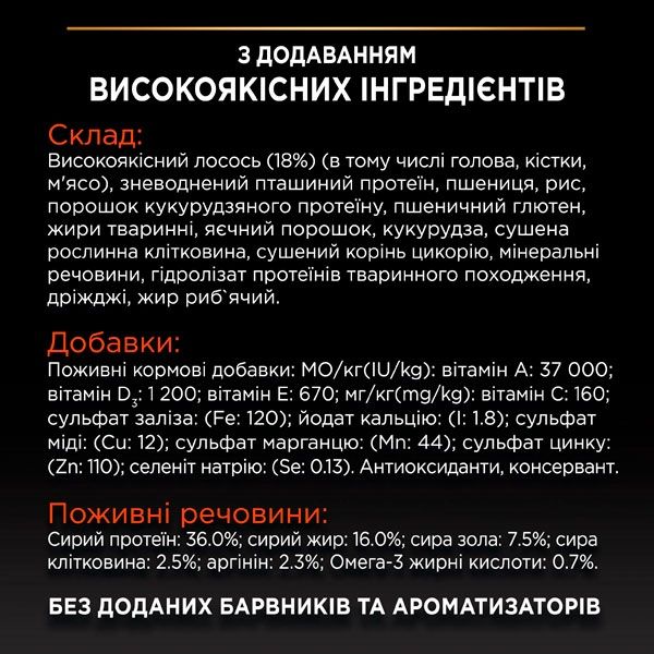 PRO PLAN Adult сухий корм для дорослих котів із лососем і рисом 400 гр