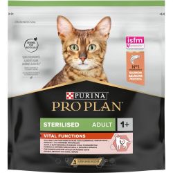 АКЦІЯ Purina Pro Plan Sterilised сухий корм із лососем для стерилізованих кішок 400 гр 