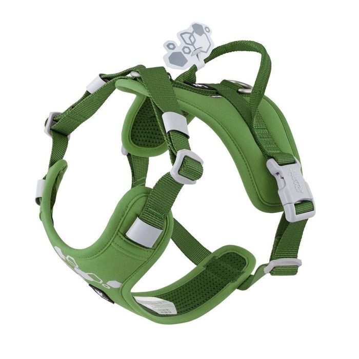 Шлейка пом'якшена для собак Hurtta Weekend Warrior Harness II ECO Зелений 65-80