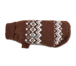 Светр в'язаний для собаки Wolters Norwegian 25 см Коричневий