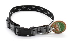 Нашийник Franty Style Paw нейлон Чорно-сірий 25 мм35-55 см. 