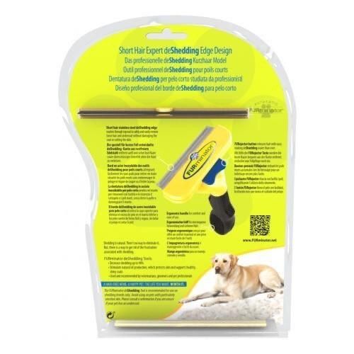 Фурмінатор з кнопкою для собак з короткою шерстю Розмір XL (125 мм ширина леза)